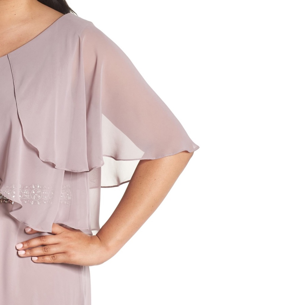 Alex Evenings Embellished Waist Flutter Dress 14 - Picture 4 of 8